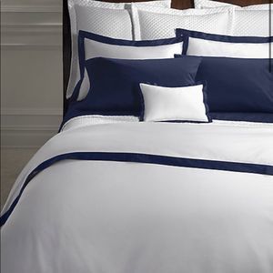 Organic Cotton Sateen Border Duvet Cover - No Tags - Excellent Condition